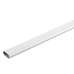TOWER OVAL UPVC WHITE CONDUIT 20MM X 2M