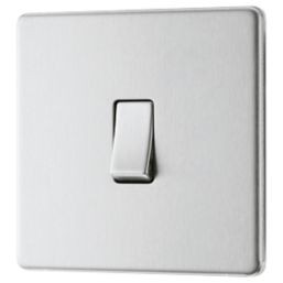 LAP LAP 20A 16AX 1-GANG 2-WAY LIGHT SWITCH BRUSHED STAINLESS STEEL