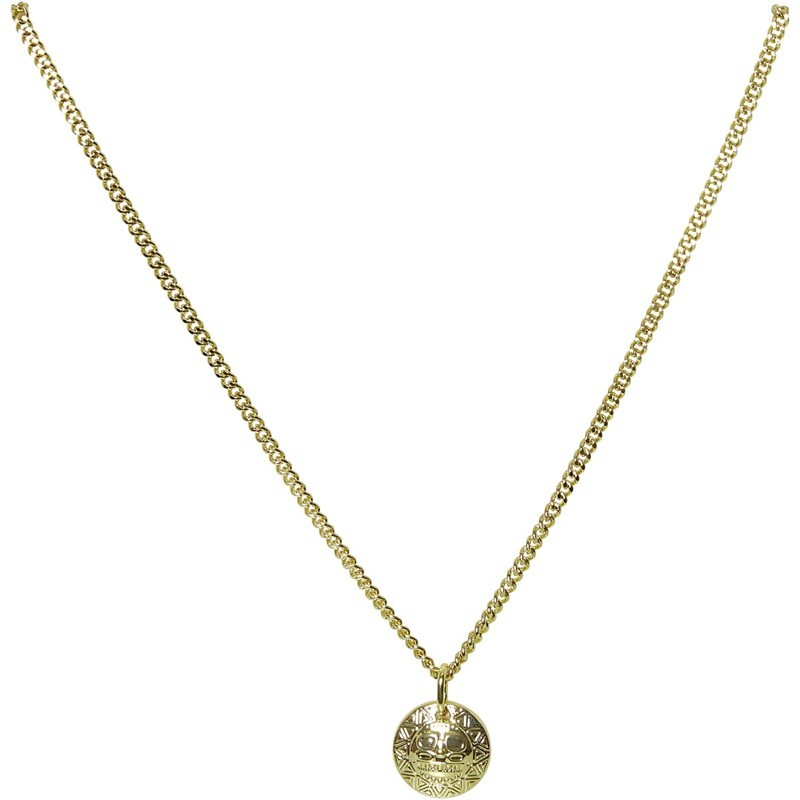 all we are Womens Nahi Sun Plain Pendant Gold Tone