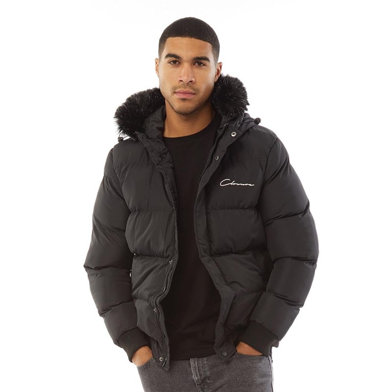 Closure London Mens Shorts Puffer Parka Black