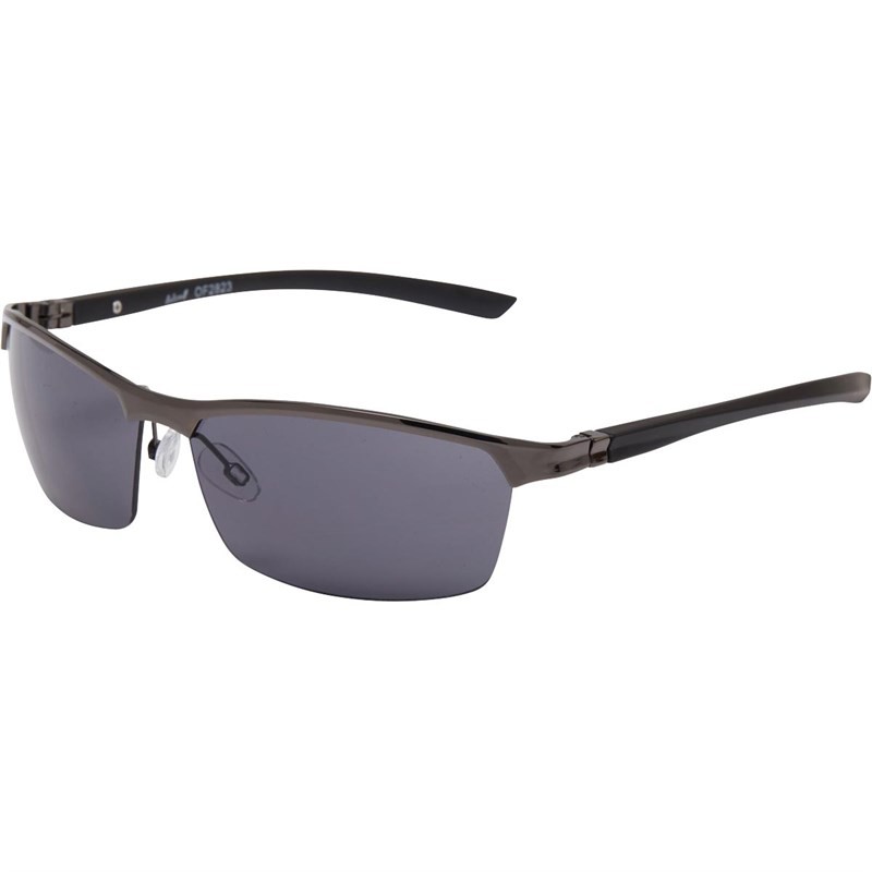 Onfire Mens Sports Supra Semi Rimless Sunglasses Metallic