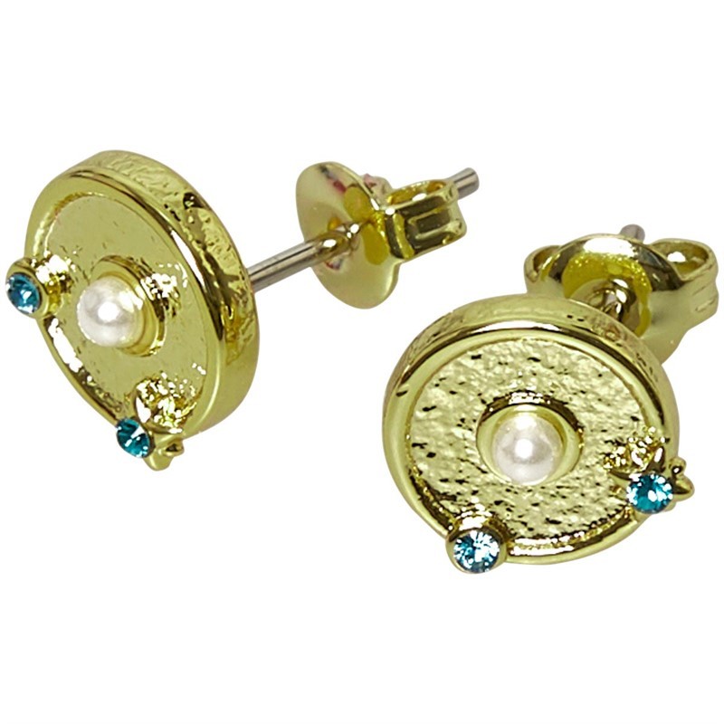 all we are Womens Valentina Earrings Gold Tone/Blue Ombré Crystal