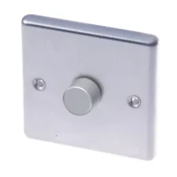 LAP 1-GANG 2-WAY LED DIMMER SWITCH BRUSHED STAINLESS STEEL