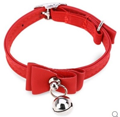 Pet Collar Bowtie Bell – RED